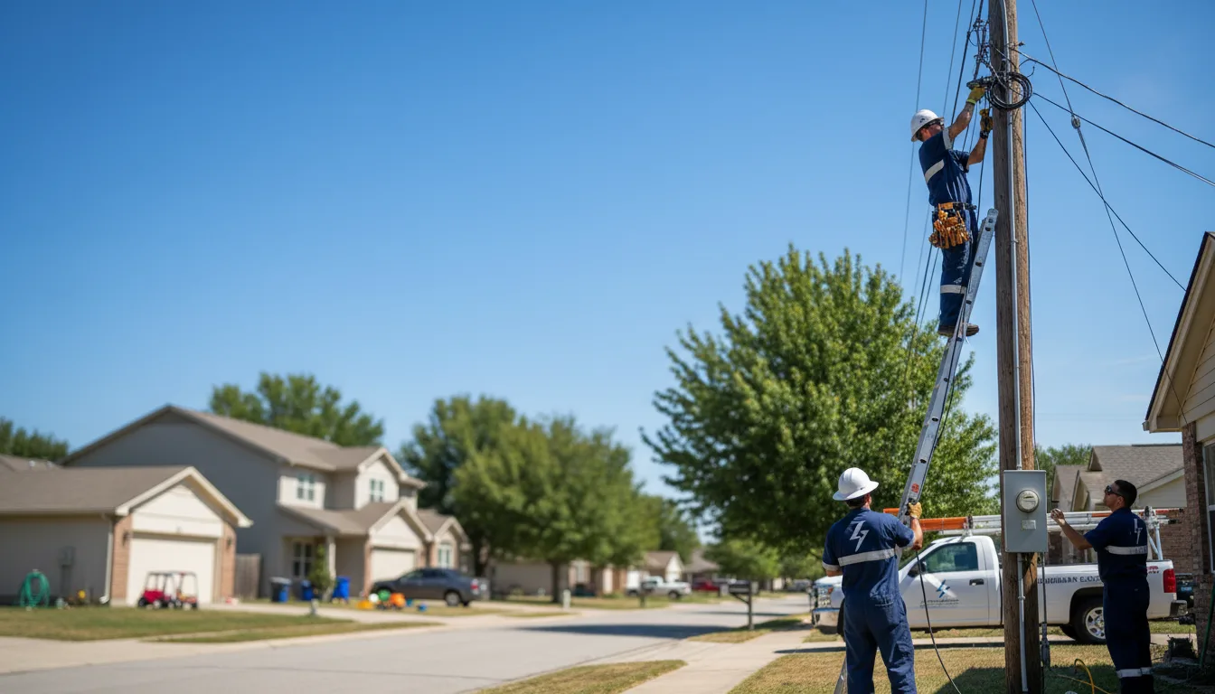 Residential electrician providing installation services in Oldenburg, IN